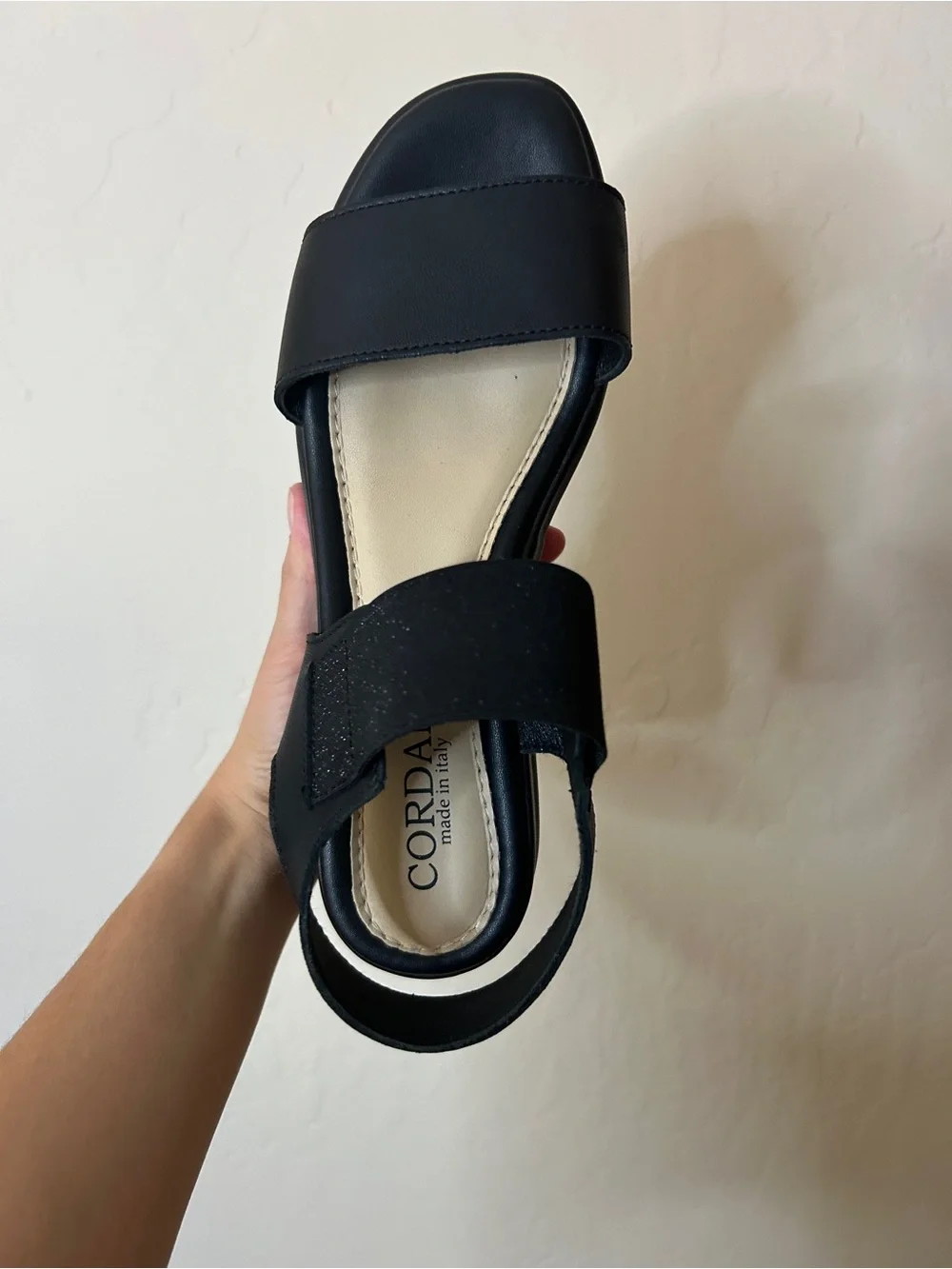 Cordani Black Platform Sandals | Made in Italy | Size 39 | Chunky Flatform Comfo